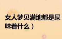 女人梦见满地都是屎（女人梦见满地都是屎意味着什么）