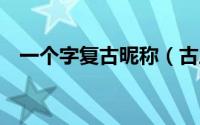 一个字复古昵称（古风1个字的名字大全）