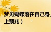 梦见蝴蝶落在自己身上（梦见蝴蝶落在自己身上预兆）