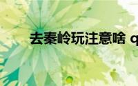 去秦岭玩注意啥 qq龙王咒语有几个 