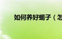 如何养好蝎子（怎样才能养好蝎子）