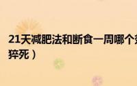 21天减肥法和断食一周哪个效果好（21天断食减肥法会不会猝死）