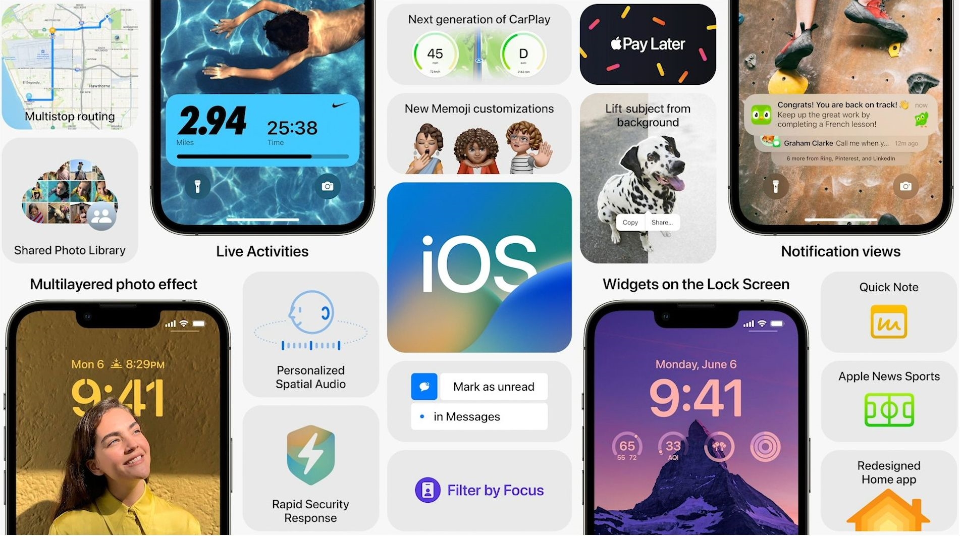 iOS16正式发布：锁屏界面重构、升级名单公布