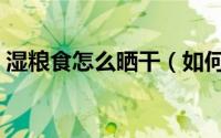 湿粮食怎么晒干（如何让湿粮食更快的晒干）