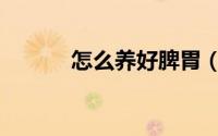 怎么养好脾胃（如何养好脾胃）