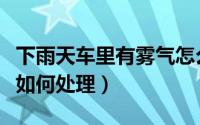 下雨天车里有雾气怎么办（下雨天车里有雾气如何处理）