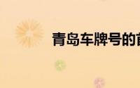 青岛车牌号的首字母是什么？