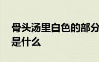 骨头汤里白色的部分是什么 骨头汤里白色的是什么 