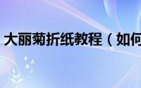 大丽菊折纸教程（如何折纸花：矢车菊折纸）