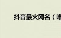 抖音最火网名（唯美伤感抖音网名）