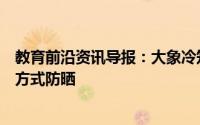 教育前沿资讯导报：大象冷知识科普：大象一般是通过什么方式防晒