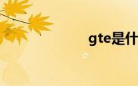 gte是什么意思？