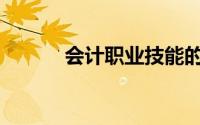 会计职业技能的主要内容包括()