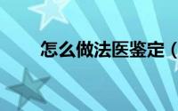 怎么做法医鉴定（如何做法医鉴定）