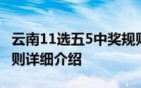云南11选五5中奖规则 云南11选5玩法中奖规则详细介绍 