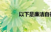 以下是廉洁自律的基本要求()