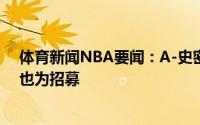 体育新闻NBA要闻：A-史密斯独行侠选择基德既为东契奇也为招募