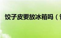 饺子皮要放冰箱吗（饺子皮要不要放冰箱）