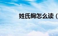 姓氏麹怎么读（姓氏麹的读音）