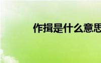 作揖是什么意思（作揖的意思）