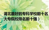 湖北最好的专科学校前十名（湖北专科学校排名前十名湖北大专院校排名前十强）