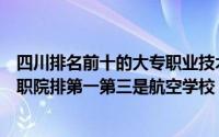 四川排名前十的大专职业技术学校（四川大专排行榜前十成职院排第一第三是航空学校）