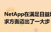 NetApp在满足日益增长的数据驱动世界的需求方面迈出了一大步