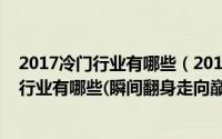 2017冷门行业有哪些（2017十大暴利行业排行榜中国暴利行业有哪些(瞬间翻身走向巅峰)）