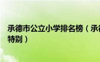 承德市公立小学排名榜（承德市回民小学上榜第一教育方式特别）