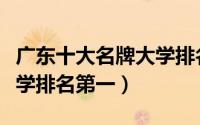 广东十大名牌大学排名（深圳大学上榜中山大学排名第一）