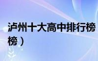 泸州十大高中排行榜（四川省泸县第二中学上榜）