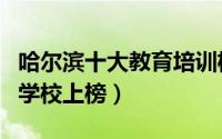 哈尔滨十大教育培训机构排名（新桥外语培训学校上榜）