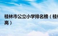 桂林市公立小学排名榜（桂林市龙隐小学上榜第一教育水平高）