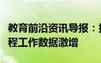 教育前沿资讯导报：报告称二月至五月寻找远程工作数据激增