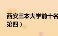 西安三本大学前十名,（西北大学现代学院仅第四）
