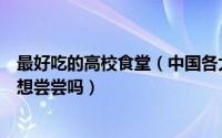 最好吃的高校食堂（中国各大高校的食堂黑暗料理排行榜你想尝尝吗）