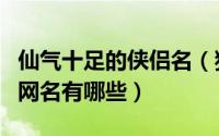 仙气十足的侠侣名（独一无二仙气十足的情侣网名有哪些）