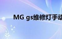 MG gs维修灯手动调零方法是什么？