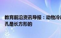 教育前沿资讯导报：动物冷动物冷知识科普：哪种动物的瞳孔是长方形的