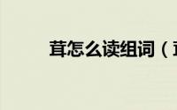 茸怎么读组词（茸的组词有哪些）