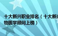 十大新兴职业排名（十大新兴职业排行榜:第五是在线教育产物医学顾问上榜）