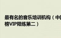 最有名的音乐培训机构（中国十大音乐培训机构：学音悦上榜VIP陪练第二）