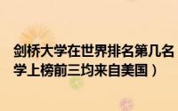剑桥大学在世界排名第几名（世界名牌大学排行榜：剑桥大学上榜前三均来自美国）