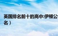 英国排名前十的高中:伊顿公学上榜（英国最好的十所高中排名）