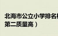 北海市公立小学排名榜（北海市第九小学上榜第二质量高）