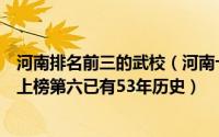 河南排名前三的武校（河南十大武校排行榜：中华武术学校上榜第六已有53年历史）