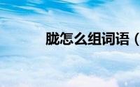 胧怎么组词语（怎么组词语胧）