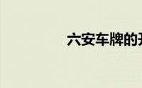 六安车牌的开头是什么？