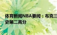 体育新闻NBA要闻：布克三节砍下38分过去25年总决赛历史第二高分
