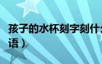 孩子的水杯刻字刻什么（孩子的水杯刻字祝福语）